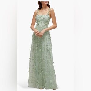 Dessy Collection Floral Embroidered Gown Size:12R$289